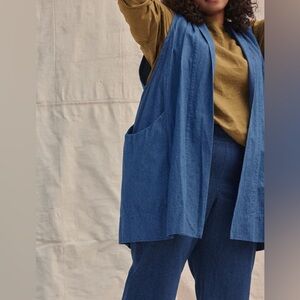 Elizabeth Suzann Clyde Vest in Denim